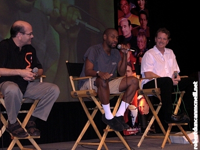RDM onstage with Picardo and Russ