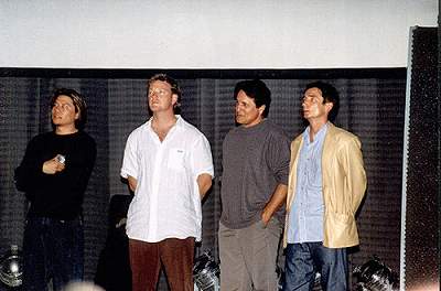 RDM, Wang, Beltran, Keating onstage during the opening ceremonies at FedCon10