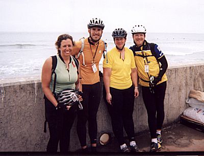 RDM with some of his traveling companions on the Calfornia AIDSRide