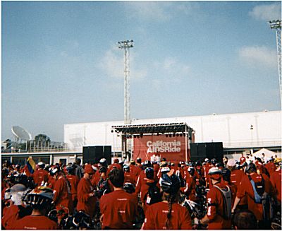 Closing ceremonies for the 2002 California AIDSRide